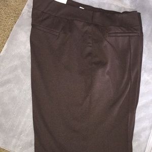 Chocolate brown slacks